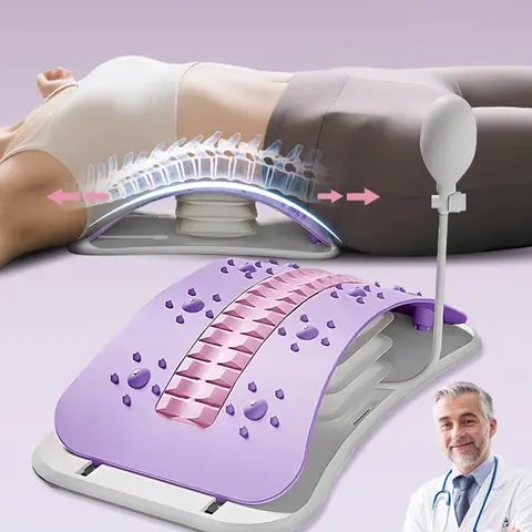 Planche Lombaire Électrique à Airbag – Étirement Automatique du Dos, 3 Modes